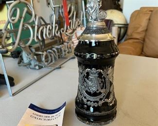 Rare 2007 Anheuser Busch "A Tribute To Brewing" Crystal Membership Stein with COA	12x5.5in W	
