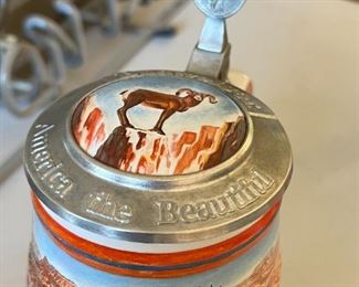 Budweiser Anheuser Busch AB stein  Grand Canyon American the Beautiful cs334	9x6in W	

