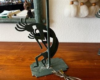 Kokopelli table lamps pair	27 x9x6	
