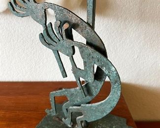 Kokopelli table lamps pair	27 x9x6	
