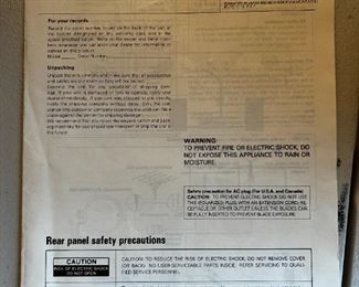 Kenwood stereo synthesizer tuner model KT – 56	3x16.25x10inall	HxWxD
