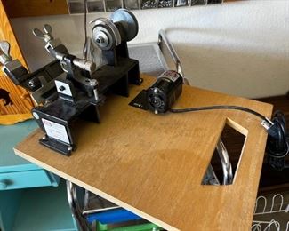 Foley Belsaw Saw Sharpener	Board measurements for sharpener sit on 18 x 15	
