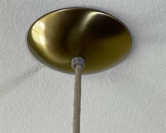 1960s Vintage MCM Pull Down Flying Saucer Pendant Light Lamp Retractable Light Fixture Mid Century Modern	14in Diameter x 6in	
