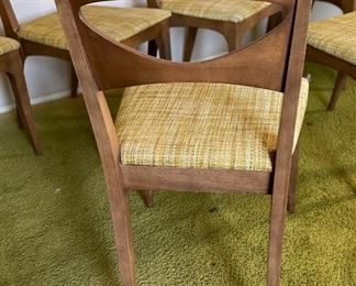 1959 MCM Drexel Profile Dining Room Table W/ 6 Chairs John Van Koert Mid Century Modern K46 K62 Drop Leaf	Table: 109 - 28in Long x 42Wide x29in H	
