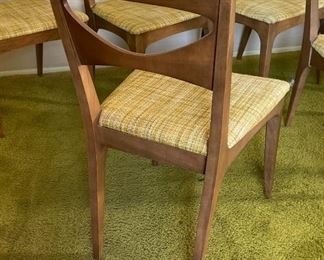 1959 MCM Drexel Profile Dining Room Table W/ 6 Chairs John Van Koert Mid Century Modern K46 K62 Drop Leaf	Table: 109 - 28in Long x 42Wide x29in H	
