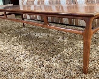 1960s MCM Walnut Coffee Table Mid Century Modern	15x20x56in	HxWxD
