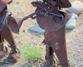 3pc Rustic Mariachi Yard Art Decor Small	19 inches high	
