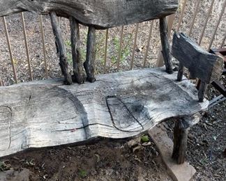 Rustic Driftwood Bench	36 x 52 x 25in	
