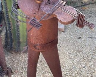 3pc Rustic Mariachi Yard Art Decor LARGE	39 inches high	
