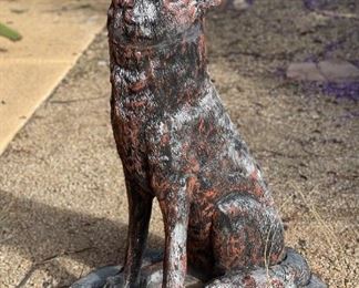 Life Size Cast Aluminum Howling Wolf Statue	45 x 21 x 27in	
