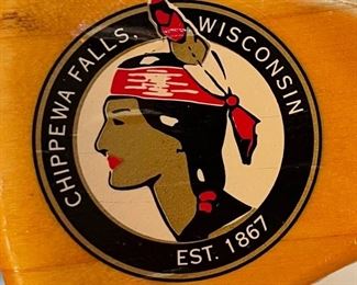 Vtg Leinenkugels Beer Advertising Paddle Oar Signed Jake Northwoods Leinie Lodge	47 inches long	
