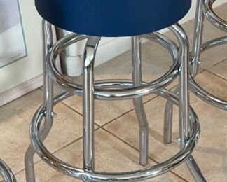 3pc Budweiser Foster Beer Stools Non-Swivel	31in H  x 14 in diameter	
