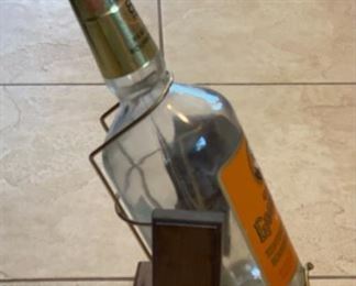 Vtg Bourbon Old Grand Dad Kentucky Wood Display Large Bottle Swivel Swing Cradle	23x10x6.5in	
