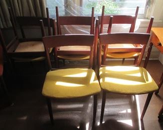 8 chairs Brande Mobelindusti by Harry Rosengren Hansen 1960
