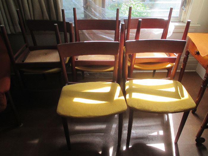 8 chairs Brande Mobelindusti by Harry Rosengren Hansen 1960