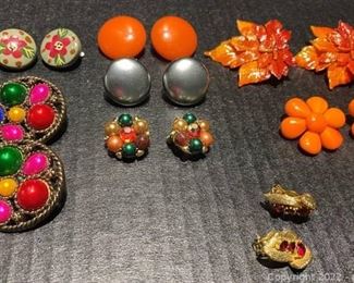 Fall Time Clip on Earrings