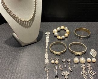 Silver and Gold Tone Jewelry Lot