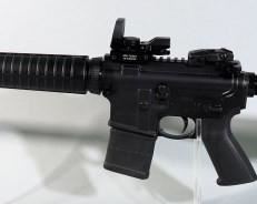 Ruger AR-556 5.56 NATO Rifle SN# 851-87204, CP Tactical Red Green Sight, Adjustable Stock, Unfired