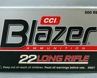 CCI Blazer .22 LR Ammo, Approx 500 Rds, Local Pickup Only