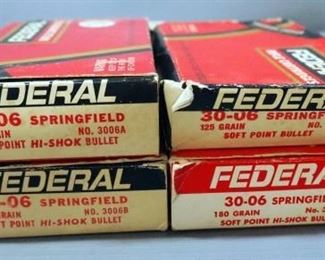 Federal 30-06 Sprg Ammo, Approx 64 Rds, Local Pickup Only