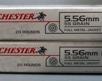 Winchester 5.56mm M193 Ammo, Approx 40 Rds, Local Pickup Only