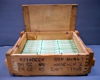 Norinco 7.62x39 Ammo, Approx 600 Rds In Wood Ammo Crate, Local Pickup Only