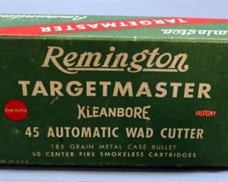 Remington Targetmaster .45 Auto Wad Cutter Bullets, Approx Qty 50