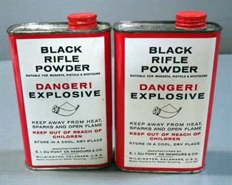 Du Pont FFg Superfine Black Rifle Powder, 1 lb Cans, Qty 2, Local Pickup Only