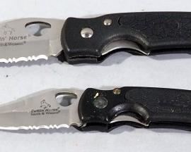 Smith & Wesson Cuttin' Horse Folding Knives CH001SER And CH002SER