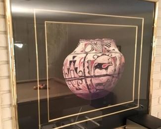 Vintage Native American Framed Print