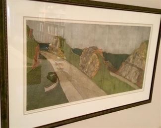 Listed Artist - Dale Pierson Hill Hand Tinted Lithograph