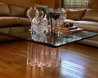 Custom Vintage Lucite Coffee Table