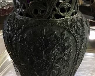 800 Silver 19th c Continental Vase