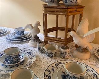 Blue Danube Tea Sets and Desert Plates