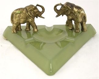 4 - Vintage elephant ashtray Signed The Cunningham Products Corp New York
