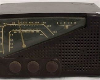 9 - Vintage Zenith FM tube radio 11 1/2 long x 7 wide x 7 tall
