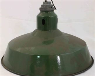31 - Industrial green light fixture 16 diameter
