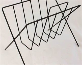41 - Vintage wire magazine rack 16 long x 10 wide x 12 tall
