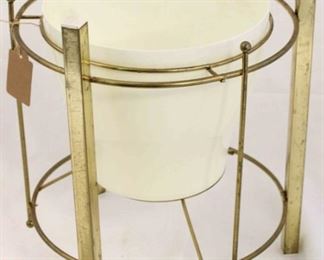 46 - Very unusual vintage brass champagne bucket 11 diameter x 15 tall
