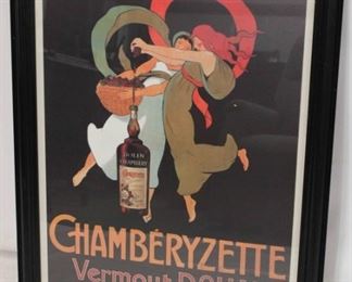 54 - Framed lithograph print 28 wide x 36 tall
