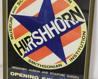 60 - Vintage Hirshhorn lithograph 1974 25 1/2 wide x 31 1/2 tall
