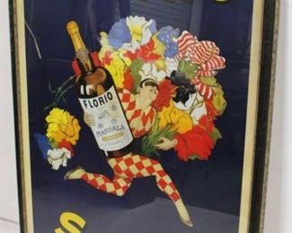 63 - Large Florio lithograph print 41 1/2 wide x 58 tall
