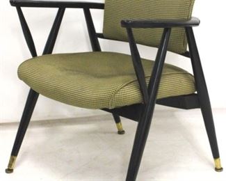 87 - Vintage Danish lounge chair w/ black frame 33 x 25 1/2 x 25
