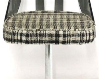 113 - Lucite & Aluminum swiver bar stool by Sovereign 27" seat height x 43 x 20
