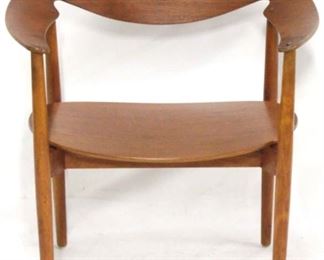 125 - Metropolitan chair by Egner Larsen & Aksel Bender Madsen Denmark 1950 bentwood 31 x 28 1/2 x 21 1/2
