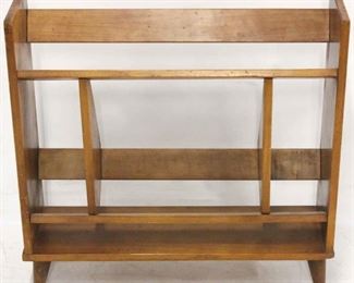 134 - Mid-century book trough stand 27 x 27 1/4 x 8 1/4
