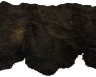 146 - Vintage brown bearskin rug 6' 6" x 4'
