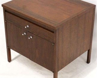 158 - Paul McCobb for Lane end table 1 drawer, 2 doors 24 x 24 x 21
