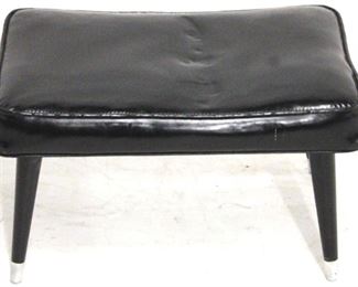 176 - Vintage mid-century ottoman 13 1/2 x 24 x 16 1/2
