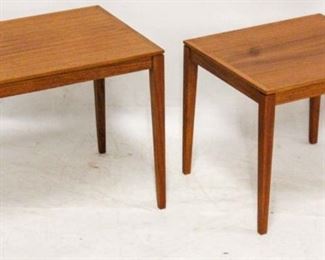 212 - Bent Silberg Mobler Danish teak nesting tables 17 1/2 x 15 3/4 x 20 1/2
